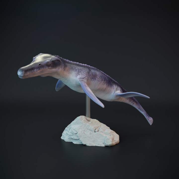 Kronosaurus swimming marine reptile image