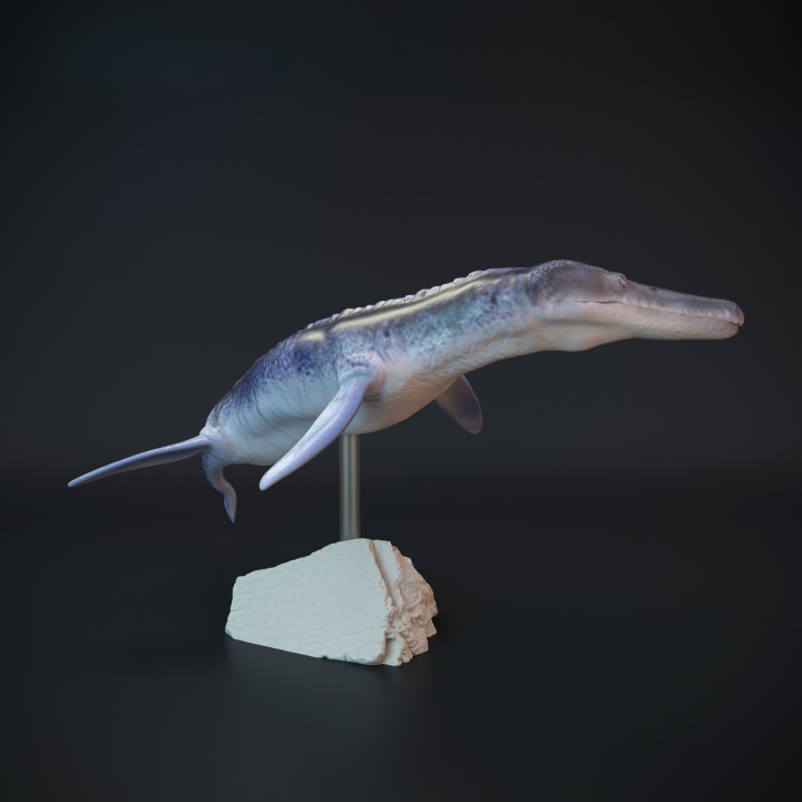 Kronosaurus swimming marine reptile image