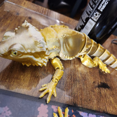 Picture of print of Bearded Dragon Articulated Toy, Print-In-Place Body, Snap-Fit Head, Cute Flexi