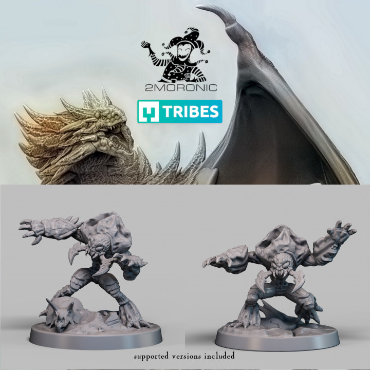 3D Printable Umber Hulk - 2 versions by 2moronic miniatures