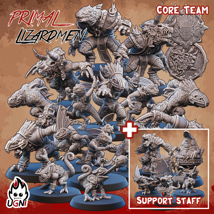 Expanded Lizardmen Team (Primal Style) - for Fantasy Football image