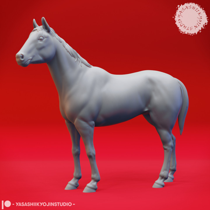Horses and Unicorns - Tabletop Props (Pre-Supported) image