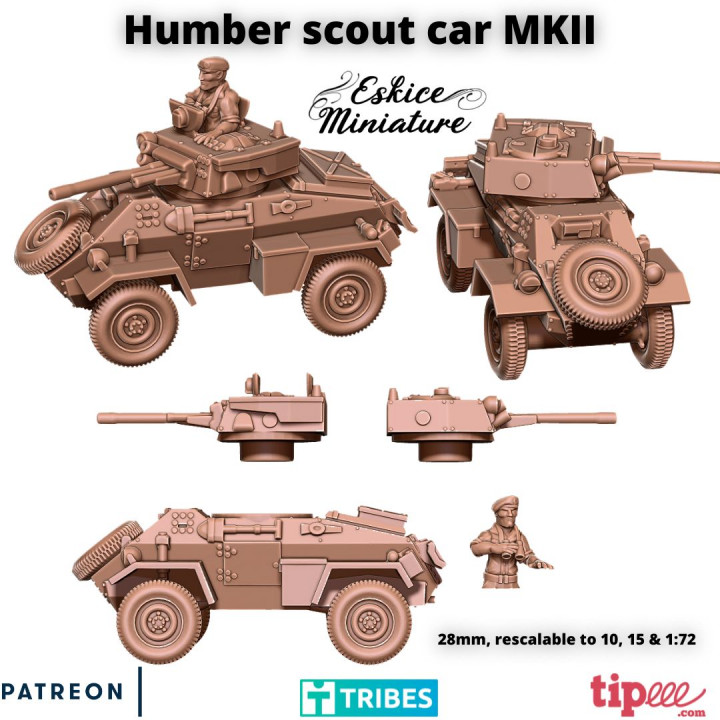 Humber scout car MKII - 28mm