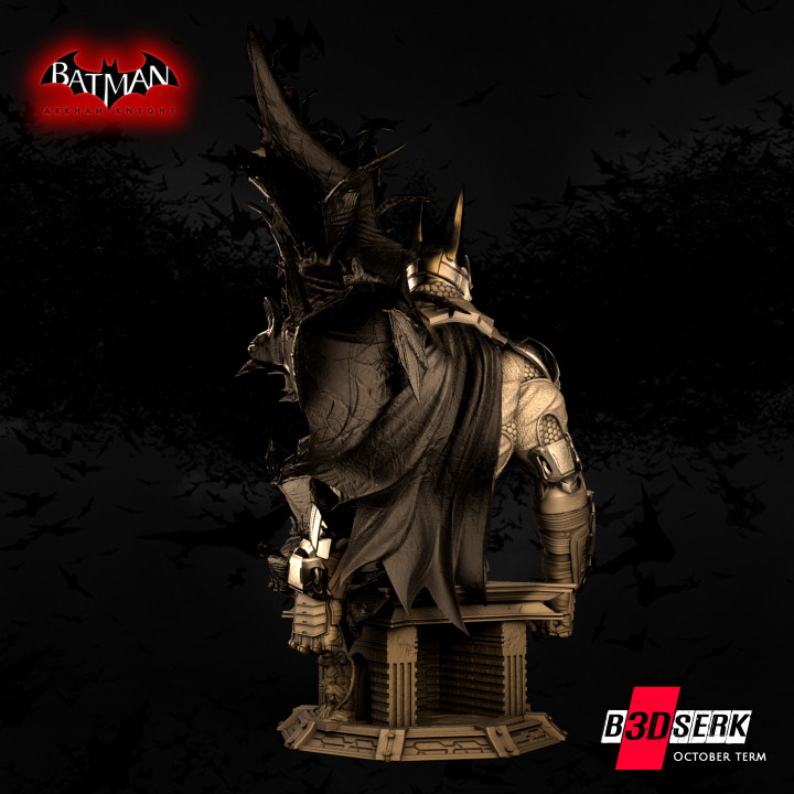 FREEBIE: B3DSERK Term: Batman Arkham Knight Bust 1/4 ready for printing image
