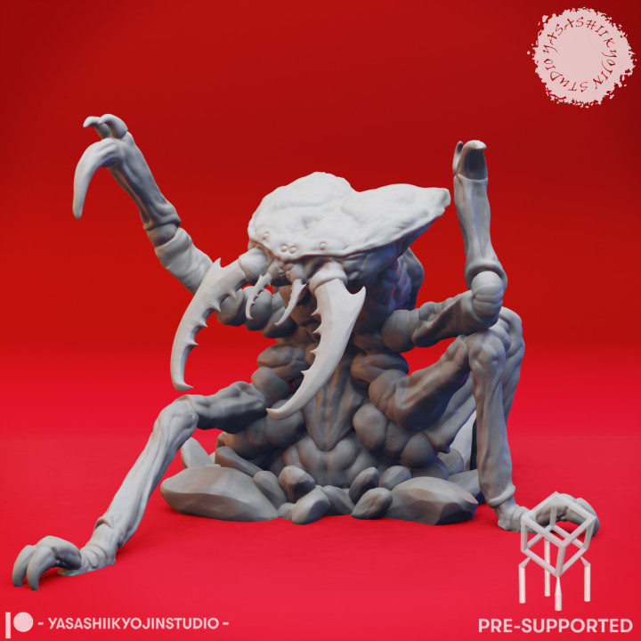 Bursting Ankheg - Tabletop Miniature (Pre-Supported) image
