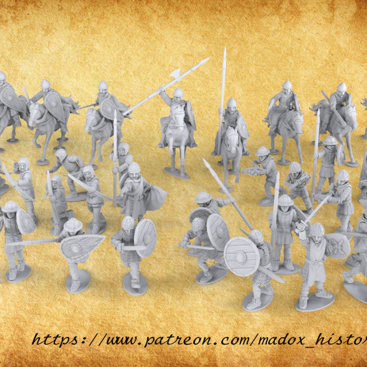 3D Printable Early Crusades Christian Army By BattleCat Miniatures