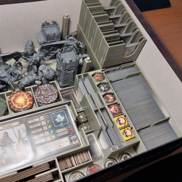 3D Printable Lord of the rings journey in middle earth inserts by Michael simonsen