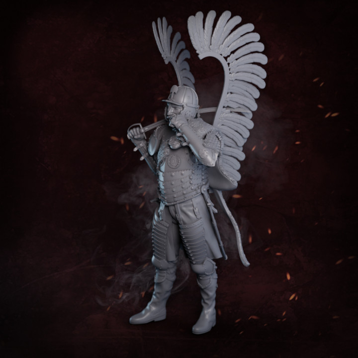 Winged Hussar and Mount Presupported image