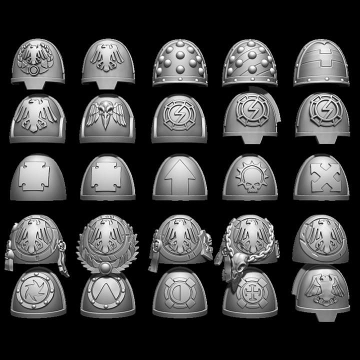 100 SHOULDER PADS (RAVEN GUARD) image