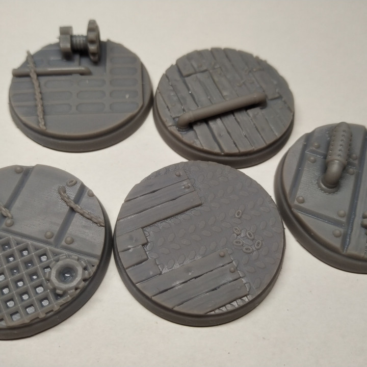 Steampunk/mechanical/industrial Miniature Bases image