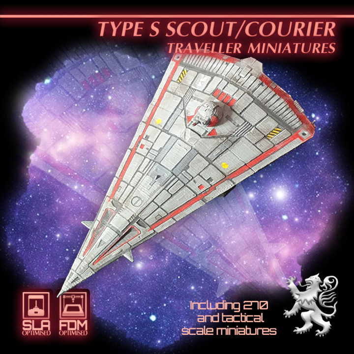 Type S Scout Courier Traveller Miniatures image