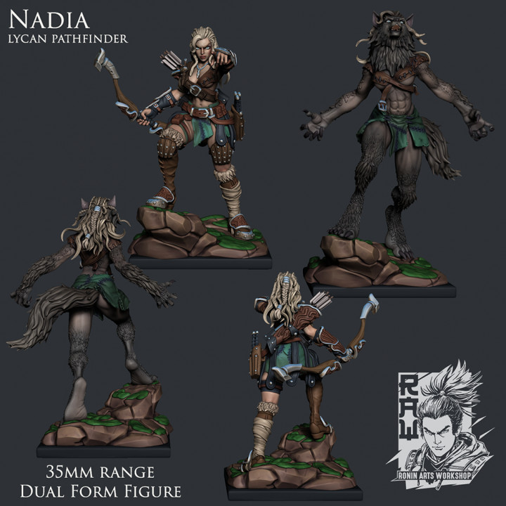 Nadia The Lycan Pathfinder - Dual Form Mini image