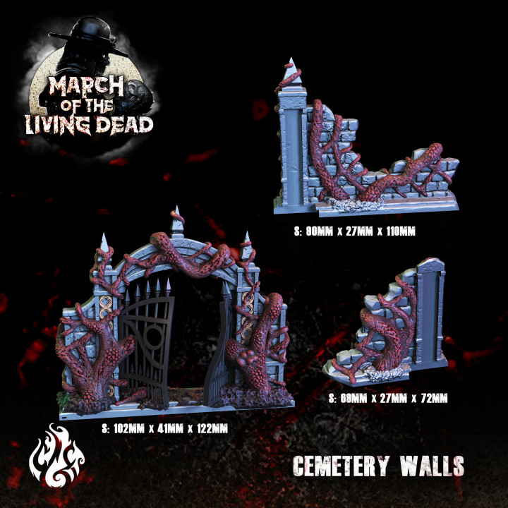 "March of the Living Dead" Infected Graveyard Scenery