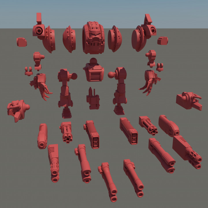 Posable Retro RT Dreadnought (includes pre-supported and unsupported files) image