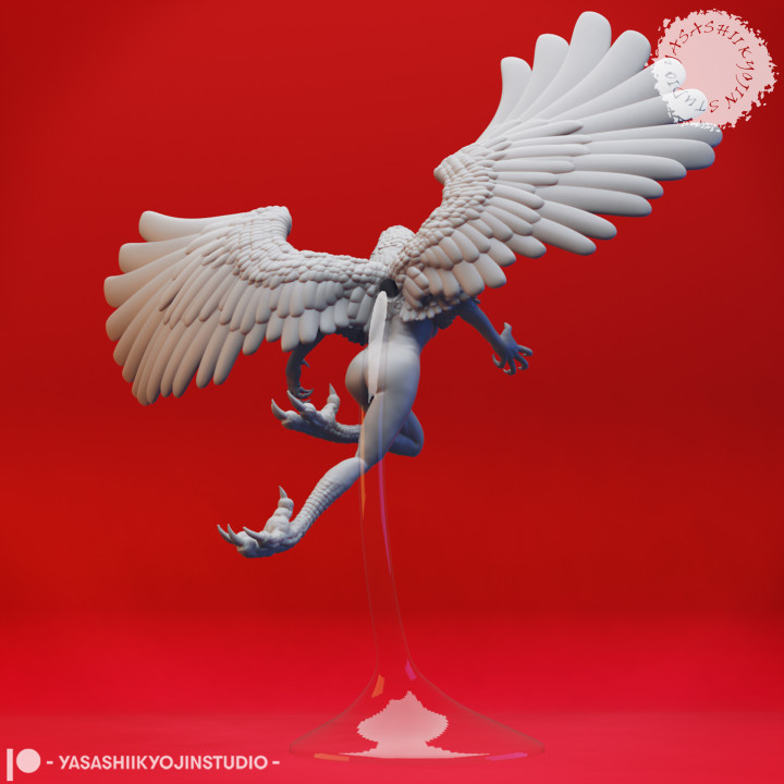 Flying Harpy - Tabletop Miniature (Pre-Supported) image