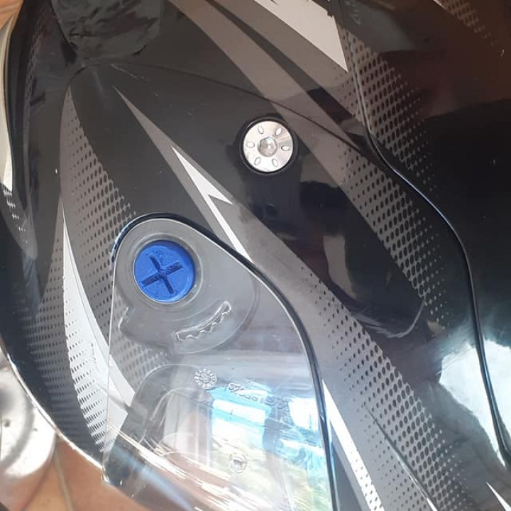 3D Printable Visor pinlock for laser helmet by Do John