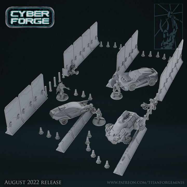 Cyber Forge B Team Terrain Set image