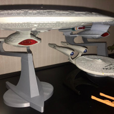 Picture of print of STAR TREK THE NEXT GENERATION NCC 1701 D BASE FOR PLAYMATES SHIP MODEL 1992