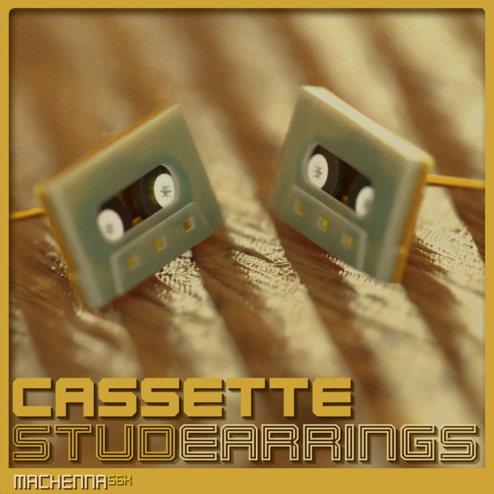 Cassette Stud Earrings image