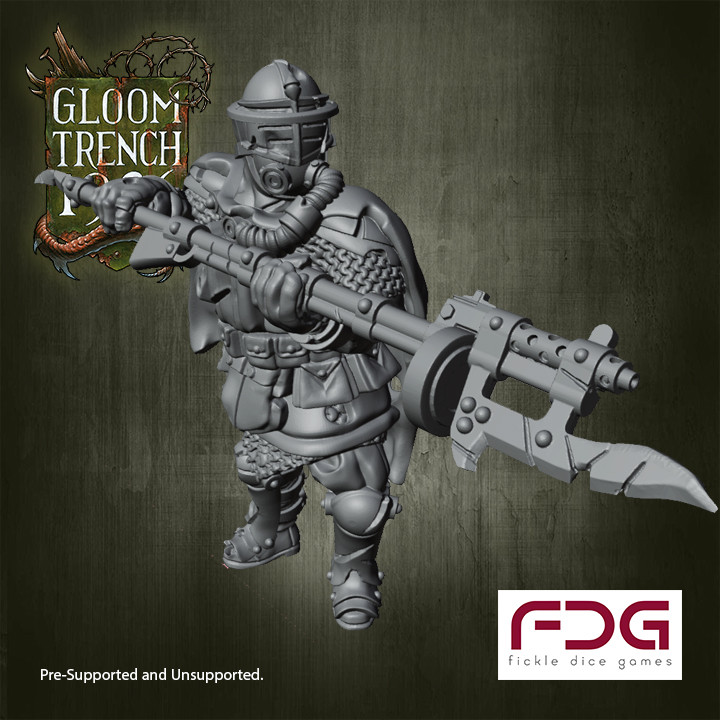 28mm Free British Empire STLs - Gloom Trench 1926