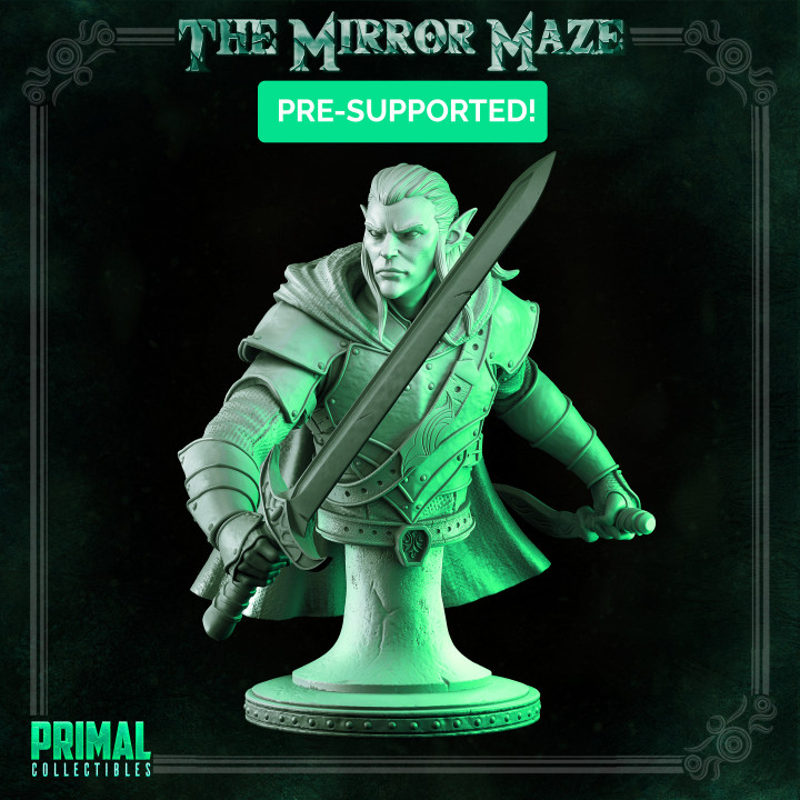 Elf - Augur - Bust - THE MIRROR MAZE - MASTERS OF DUNGEONS QUEST image
