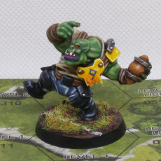 Picture of print of Orc-Thrower-FantasyFootall