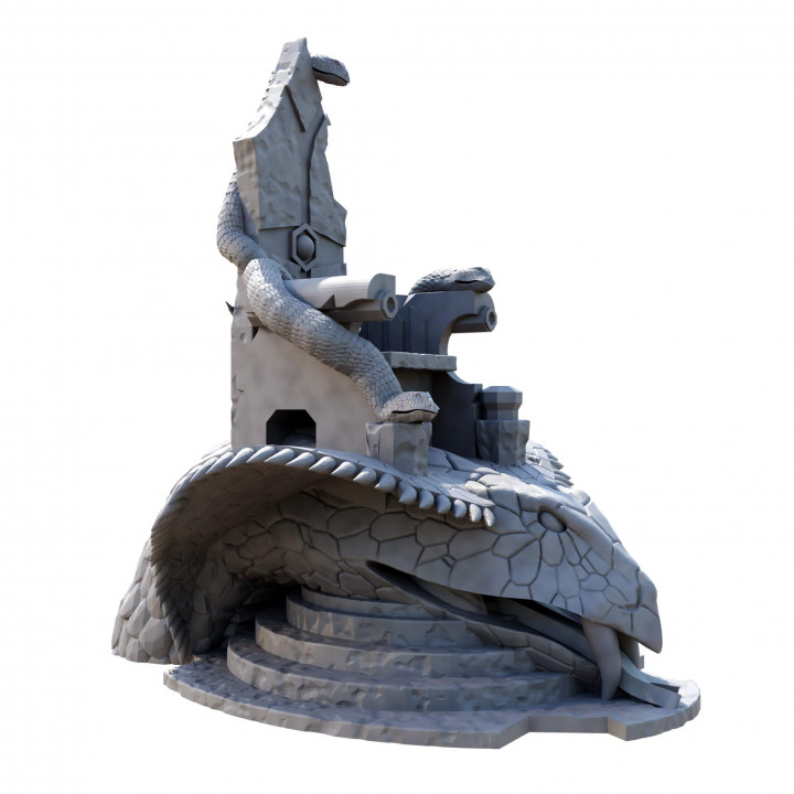 Snake Temple Pack 1 Statues, Thrones and Giant Cobra Snakes image