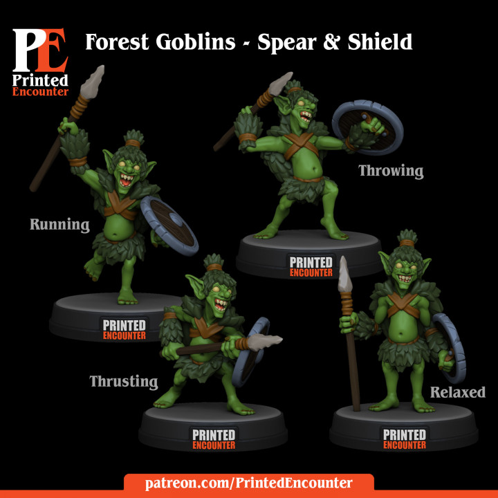 Forest Goblins - Spear & Shield image