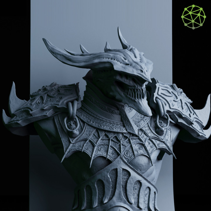 3D Printable Abaddon BUST by Atlas 3DSS