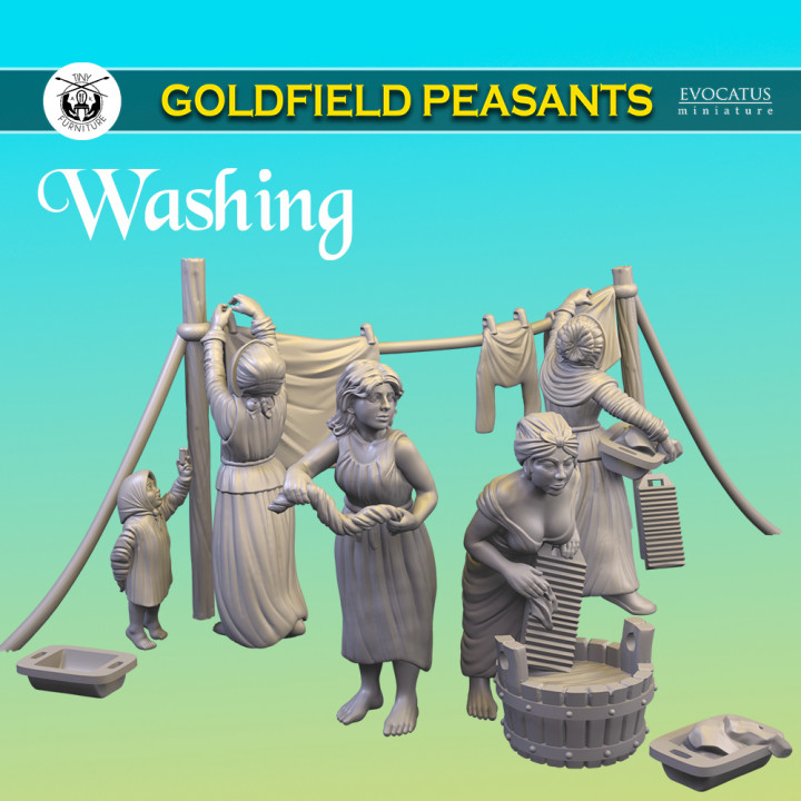 Washing (Goldfield Peasants) image