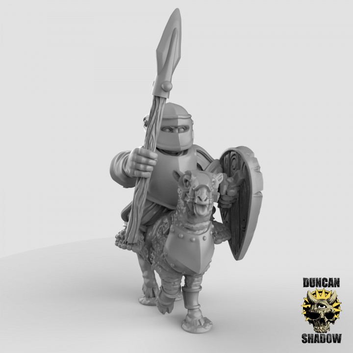 Halfling Melee Cavalry (pre supported) image