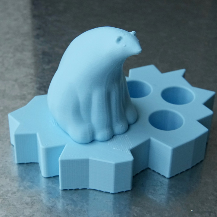 Polar bear pen holder image