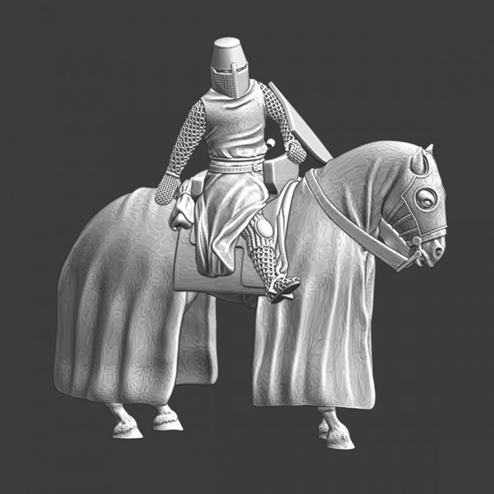 Mounted Crusader accessing the battlefield image