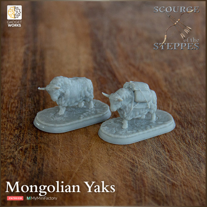 Yak with packs and wild - Scourge of the Steppes image