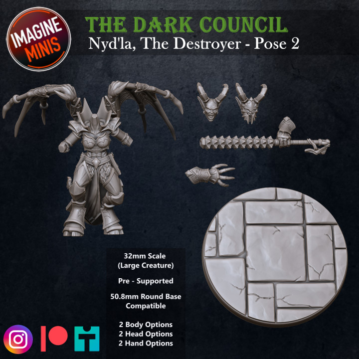 The Dark Council - Nyd'la, The Destroyer - Pose 2