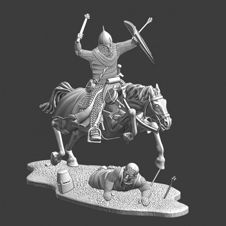 Medieval Keivan Rus commander - small scene