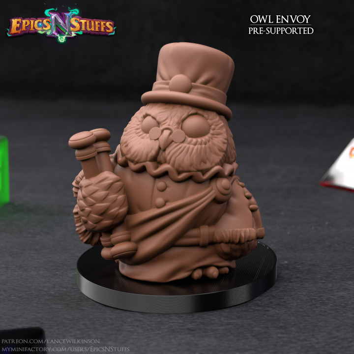 Owlkin Envoy Miniature - Pre-Supported