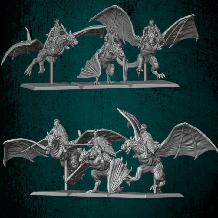 River Realm Elf Wyvern Riders