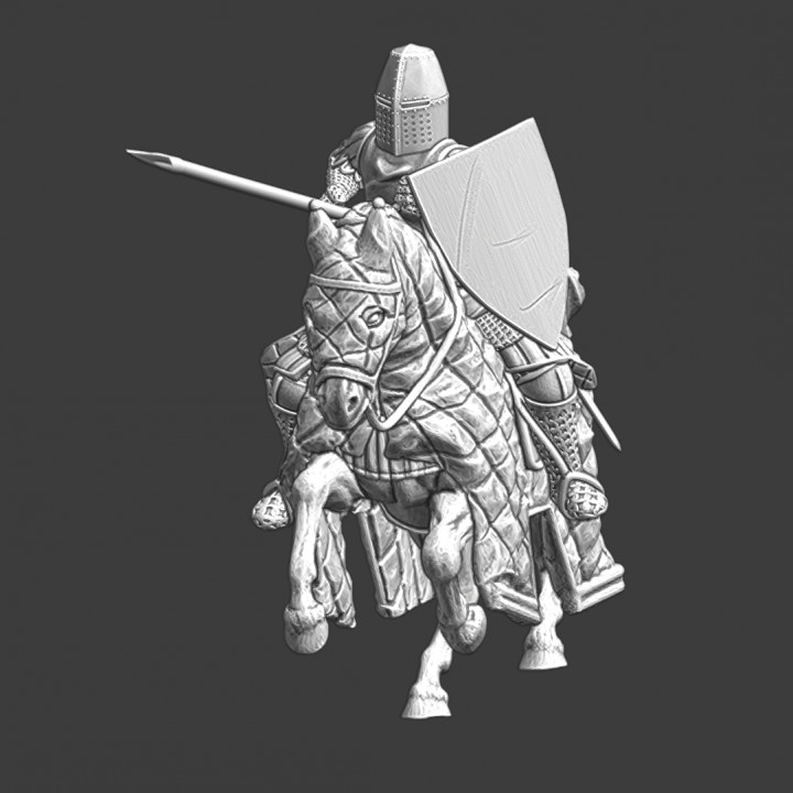 3D Printable Medieval Danish Vasal knight charging by Northern Crusades ...