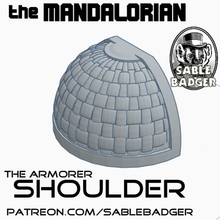 The Mandalorian Armorer - Shoulder Costume Part image