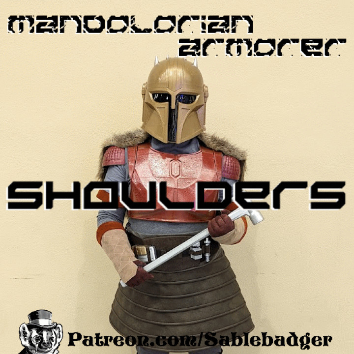 The Mandalorian Armorer - Shoulder Costume Part image