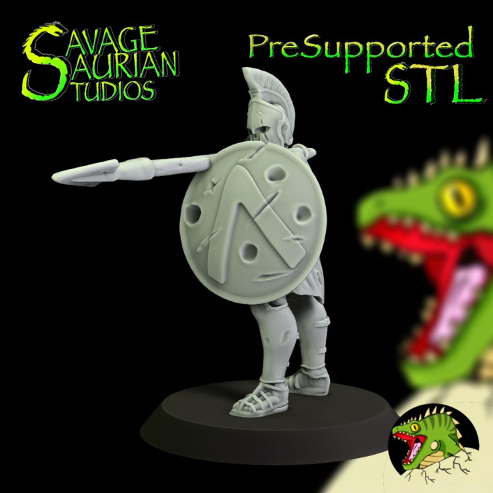 Skeleton Spartan Soldier 3 - Pre supported image
