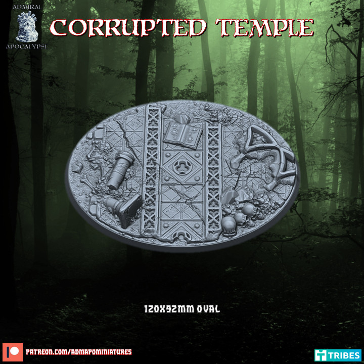 Corrupted Temple Set (Bases & Toppers//pre-supported) image