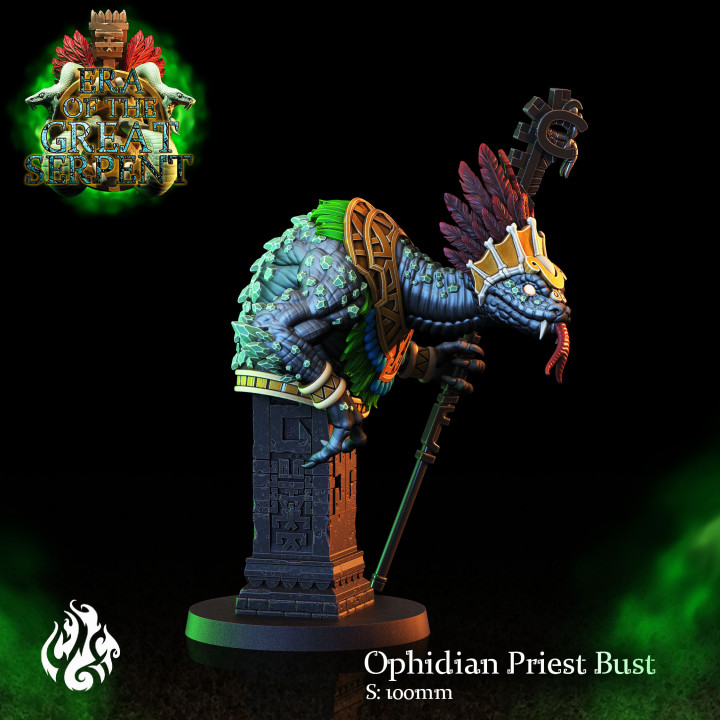 Ophidian Priest, Bust version