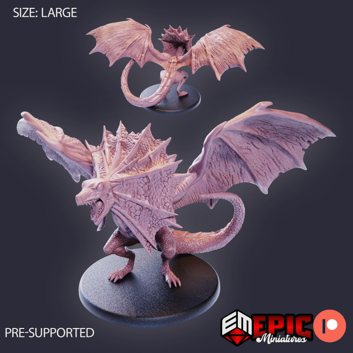 Tropical Wyvern Angry / Bulky Dragon / Fire Drake / Draconic Jungle Beast / Forest Encounter