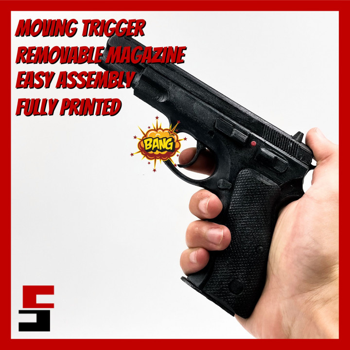 PISTOL CZ 75 MOVABLE TRIGGER PARTS articulated image