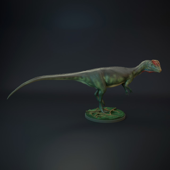 Dilophosaurus walking dinosaur