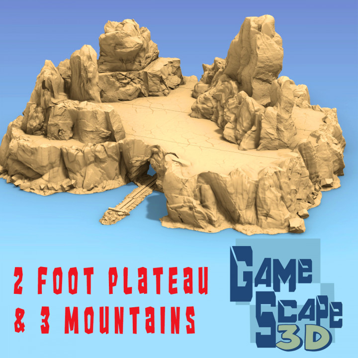 Giant 2 foot+ Plateau and Mountains image