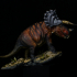 Triceratops old bull dinosaur print image