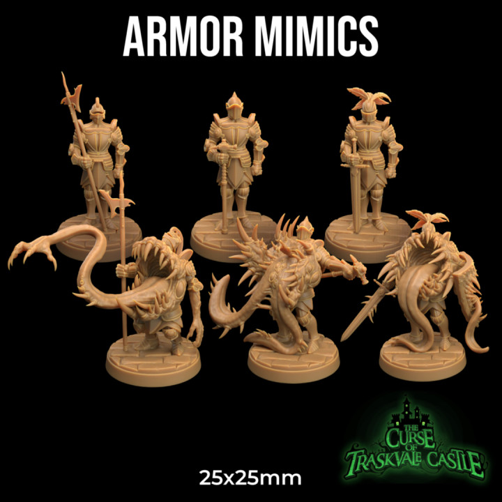 Armor Mimics | PRESUPPORTED | The Curse of Traskvale Castle | Mimics Vs Oozes image